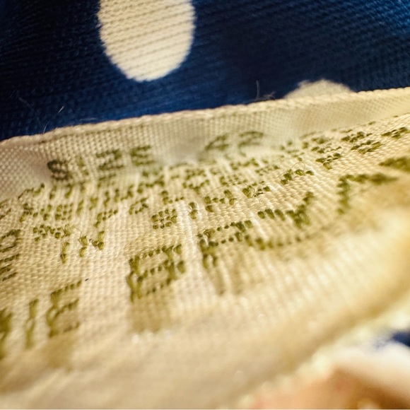 Vintage Lane Bryant blue Polka Dot Button-Up Shirt - Picture 9 of 10